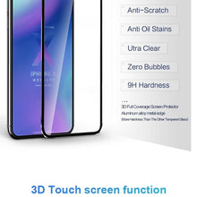 Load image into Gallery viewer, 10D Curved Edge Aluminum Alloy Tempered Glass for iPhone X XS MAX 11 12 Pro Max mini 6 6S 7 8 Plus Full Cover Screen Protector  Titanium Alloy Metal Edge Full Coverage Front Tempered Glass Screen Protector for iPhone
