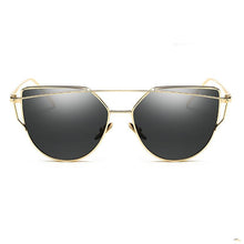 Load image into Gallery viewer, Luxury Vintage Modern Cat Eye Metal High Quality Frame  With Miror Sunglasses For  Women and Lady sunglasses With UV400 Protection
