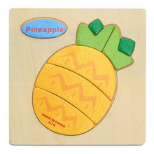 Load image into Gallery viewer, Wooden 3D Stevvex Modern Interesting Baby Learning Puzzles for Children Cartoon Animal Fruit Puzzles Intelligence Kids Children Educational Toy
