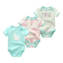 将图片加载到图库查看器，Modern 3PCS Baby Girl And Boy Newborn Boy Short Sleeve Baby Romper Jumpsuit Set For Boys and Girls

