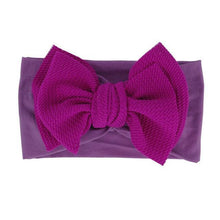 将图片加载到图库查看器，Baby Accessories Infant Baby Girl Cute Bow Headband Newborn Solid Headwear Headdress Nylon Elastic Hair Band Bow For Girls
