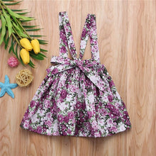 Load image into Gallery viewer, Luxury Modern Summer Fashion Toddler Kids Baby Girls Floral Printing Sleeveless Clothes Party  Strap Tutu Dress For Girls
