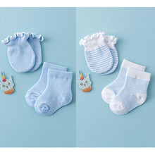 Load image into Gallery viewer, 4 Pairs Children Newborn Socks Gloves Anti-scratch Breathable Elasticity Protection For Babies
