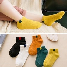 Load image into Gallery viewer, 5 Pairs Kids Socks  Striped Sock for Children Fashion Sports Elastic Socks Spring Autumn Summer Breathable Soft Socks For Kids
