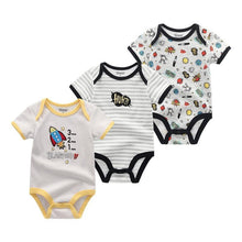 将图片加载到图库查看器，Modern 3PCS Baby Girl And Boy Newborn Boy Short Sleeve Baby Romper Jumpsuit Set For Boys and Girls
