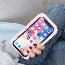 Load image into Gallery viewer, Fashion Lady Gift Case for iPhone 14 13 12 XS Max XR X 11 Pro Max SE Furry fluffy Warm Cover for iPhone 6 7 8 Plus Phone Case Fashion Fluffy Fur Protective Back Cover

