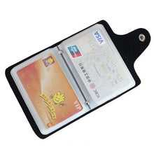 Load image into Gallery viewer, New Arrival Genuine Leather Business Card Case Women's ID Bag Female Credit Card Holder 26 Bank Cards Slots For Men
