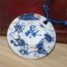 Load image into Gallery viewer, Miredo jewelry wholesale ceramic retro style necklaces women's pendant artware rope chain boondoggle free shipping  #1119
