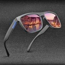 Load image into Gallery viewer, Men Polarized Sunglasses Vintage Anti-UV Driving Driver Black  Eyewear Rectangle Shades Men Oculos masculino

