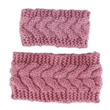 Load image into Gallery viewer, HandmadeKnit Wool Hairband for Mother &amp; Daughter Headband Knit Flower Hairband Ear Warmer Headwrap
