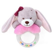 将图片加载到图库查看器，Modern Luxury Baby Rattle Toys Rabbit Plush Baby Cartoon Bed Toys for Newborn Educational Toy Rabbit Bear Hand Bells For Kids and Baby
