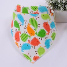 将图片加载到图库查看器，Cute Breathable Bibs Baby Feeding Cartoon Printing Super Absorbent Triangle Scarf Bib Cotton For Newborn Infant Girls And Boys
