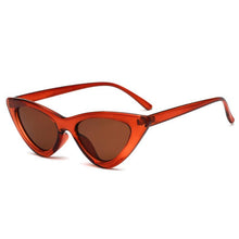 Load image into Gallery viewer, Elegant Cute Retro Cat Eye Sunglasses For  Women With Small Black White Triangle Vintage Ladies Sunglasses and UV400 Protection
