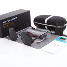 Load image into Gallery viewer, New Steampunk Sunglasses Round Glasses Brand Designer Gothic Glasses Polarized Eyewear For Women and Men With UV400 Protection
