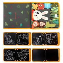 Load image into Gallery viewer, Modern Popular Kids Baby Education Skill Book  Drawing Board Book Animal Coloring Book  Blackboard Painting For Kids
