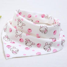 将图片加载到图库查看器，Cute Breathable Bibs Baby Feeding Cartoon Printing Super Absorbent Triangle Scarf Bib Cotton For Newborn Infant Girls And Boys
