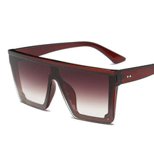 Load image into Gallery viewer, Top Luxury Modern Oversized Square Gradient Elegant Unisex Sunglasses For Men and Woman Brand Black Square Shades With UV400 Protection
