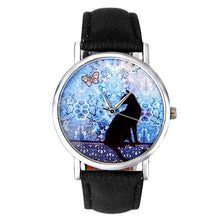 Load image into Gallery viewer, Vintage Cat Watch Fashion Women Leather Quartz-Watch Casual Ladies Wrist Dress Watches Hot New Gift For Women Lady and Girls
