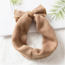 将图片加载到图库查看器，Modern Headbands Knitted Newborn Baby Bows Head Warm Headband Infant Toddler Hair Bow for Girls  Kids
