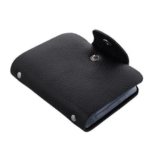 Load image into Gallery viewer, New Arrival Genuine Leather Business Card Case Women's ID Bag Female Credit Card Holder 26 Bank Cards Slots For Men
