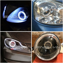 将图片加载到图库查看器，Sinolyn 2.5 Inch Bi Xenon Projector Lenses For Headlight H7 H4 Angel Eyes DRL Car Lights Mini Headlamp Car Accessories Styling
