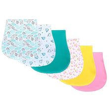 Load image into Gallery viewer, New Baby 100% Cotton Three Layers Waterproof Lightweight Natural Burp Curved Bibs For Baby Accessories
