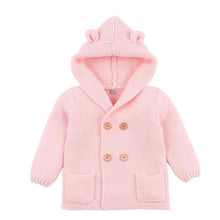Load image into Gallery viewer, Winter Hooded Knitted Long Sleeve  Sweaters For Newborn Babies
