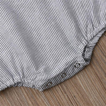 Load image into Gallery viewer, Newborn Baby Girl Boy Clothes Cotton Linen Sleeveless Button Bodysuit Outfits Set Jumpsuit Romper
