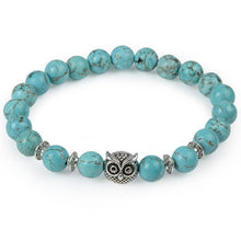 将图片加载到图库查看器，Modern Leopard Tiger Eye Lion Head Elegant Bracelet Owl Buddha Bead Luxury Bracelets Bangles Skull Charm Natural Stone Bracelet Yoga Jewelry For Men And Women
