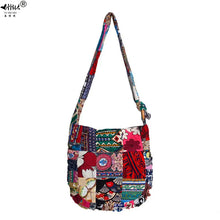 Load image into Gallery viewer, Vintage Women's Handbags DIY Adjustable Strap Bags Pure Handmade Seamless Patchwork Bohemian Women Shoulder Crossbody Bags
