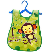 将图片加载到图库查看器，Adjustable Baby Bibs Waterproof Lunch Feeding Bibs Baby Cartoon Feeding Cloth Children Baby Bib for Kids
