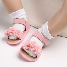 将图片加载到图库查看器，Princess Cute Baby Girls Newborn Infant Floral Sandals Soft Crib Walkers Breathable Shoes Best Baby Gift
