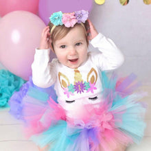 将图片加载到图库查看器，New 1st Birthday Tutu Baby Infant Christening Cake Dresses for Party Kids 1 Year Baby Girl For  Birthday Party
