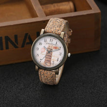 Load image into Gallery viewer, Fashion Wood Design Women's Watches Leather Quartz Ladies Clock Dropship Female Wristwatch Gift Sales reloj mujer montre femme
