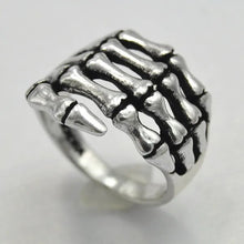 Load image into Gallery viewer, 1PC Alloy women's Men's Skeleton Hand Ring Skull Biker Ring US Size 6 7 8 9
