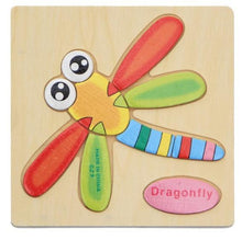 Load image into Gallery viewer, 3D Wooden Children Interesting Puzzle Toys With Animals and Cars Exellent Puzzles Intelligence Kids Early Educational Toys For Children
