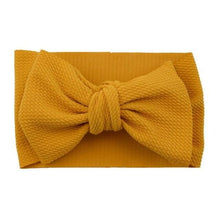 Load image into Gallery viewer, Fashion Trend Big Modern Baby Bow Accessories For Toddler Girls In Solid Bow Hairband Stretch Turban Knot Head Wrap Color  for Kids
