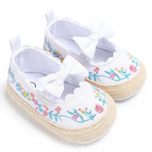 Load image into Gallery viewer, First Walkers Baby Girls Soft Soled Anti-Slip White Bow Shoe Luxury Stylish Shoes For Baby Girl Perfect Gift
