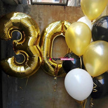 Load image into Gallery viewer, NEW Big Modern 32inch Luxury  Number Foil Helium Balloons For Birthday Party and Celebrations Modern Decoration
