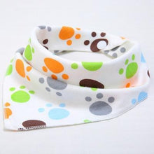 将图片加载到图库查看器，Cute Breathable Bibs Baby Feeding Cartoon Printing Super Absorbent Triangle Scarf Bib Cotton For Newborn Infant Girls And Boys
