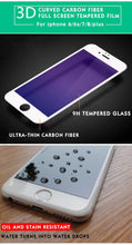 Load image into Gallery viewer, 3Pcs/lot for iphone glass Protective glass iphone Full Cover Tempered Glass for iphone 6 7 8 Screen Protector For iphone 8 Plus Full Coverage Tempered Glass Screen Protector Film Edge
