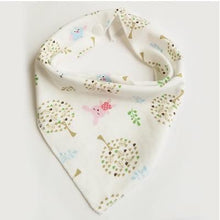 将图片加载到图库查看器，Cute Breathable Bibs Baby Feeding Cartoon Printing Super Absorbent Triangle Scarf Bib Cotton For Newborn Infant Girls And Boys
