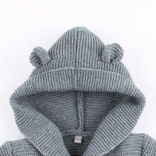 Load image into Gallery viewer, Winter Hooded Knitted Long Sleeve  Sweaters For Newborn Babies
