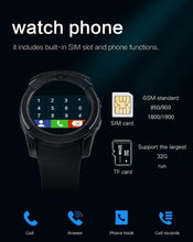 Load image into Gallery viewer, Famous Sport Men Smart Watch WIth SIM card For Android and IOS sistems With Camera Rounded Answer Call Dial Call Smartwatch and  Heart Rate Fitness Tracker
