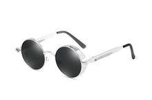 Load image into Gallery viewer, Luxury Popular Retro  Gothic Steampunk Polarized Men and  Women Brand Designer Vintage Round High Quality Metal Frame Sunglasses With UV400 Protection
