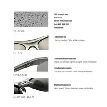 将图片加载到图库查看器，VEITHDIA Sunglasses Aluminum Men Polarized UV400 Lens Sport Outdoor Driving Eyewear Accessories Cycling Glasses For Male 6520
