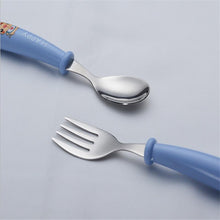 Load image into Gallery viewer, Baby Gadgets Tableware Set Children Utensil Stainless Steel Toddler Dinnerware Cutlery Cartoon Infant Food Feeding Spoon and Fork
