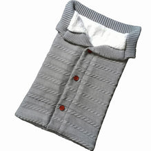 Load image into Gallery viewer, Handmade Wool Warm Baby Blanket Soft Baby Sleeping Bag Cotton Knitting Envelope Newborn Swadding Wrap Stroller blankets Gift for Shower
