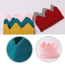 Load image into Gallery viewer, Crown Baby Hat Photography Props Knit Newborn Baby Girl Boy Hat Turban Infant Toddler Beanie Cap For Kids
