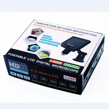 Load image into Gallery viewer, 1-600x Digital Electronic Microscope Portable 3.6MP VGA Microscopes 4.3"HD LCD Pcb Motherboard Repair Endoscope Magnifier Camera
